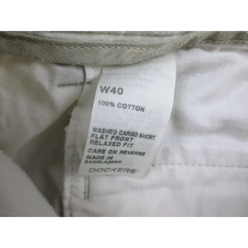 Dockers Shorts Mens 40 Brown Tan Cargo Pockets‎ Relaxed Fit Outdoors Casual